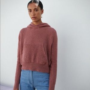 Mohair Knit Hoodie